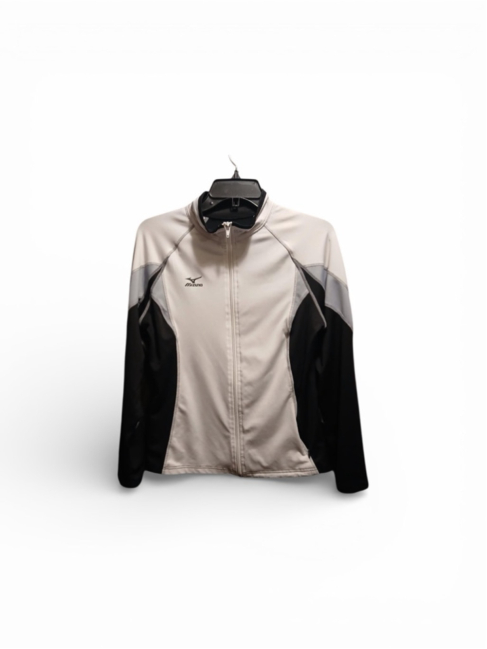 Mizuno DryLite Women's White & Black Full-Zip Performance Jacket M INV443
